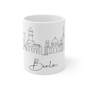 Berlin City Skyline 1 Germany White Mug 11oz Ceramic