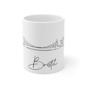 Bristol City Skyline White Mug 11oz Ceramic
