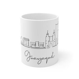 Guayaquil City Skyline White Mug 11oz Ceramic