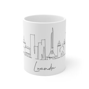 Luanda City Skyline Angola White Mug 11oz Ceramic