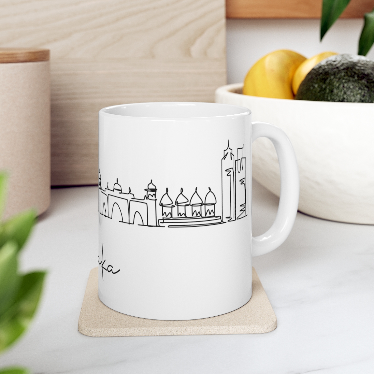 Dhaka City Skyline Bangladesh White Mug 11oz Ceramic - Image 7