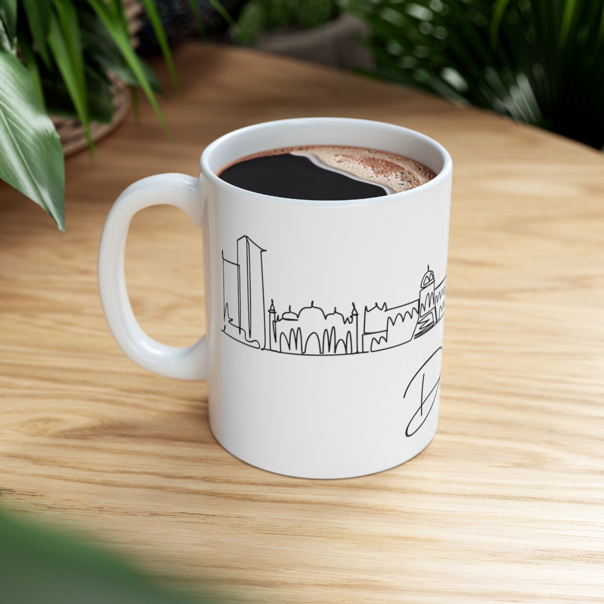 Dhaka City Skyline Bangladesh White Mug 11oz Ceramic - Image 8