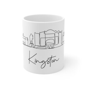 Kingston City Skyline Jamaica White Mug 11oz Ceramic