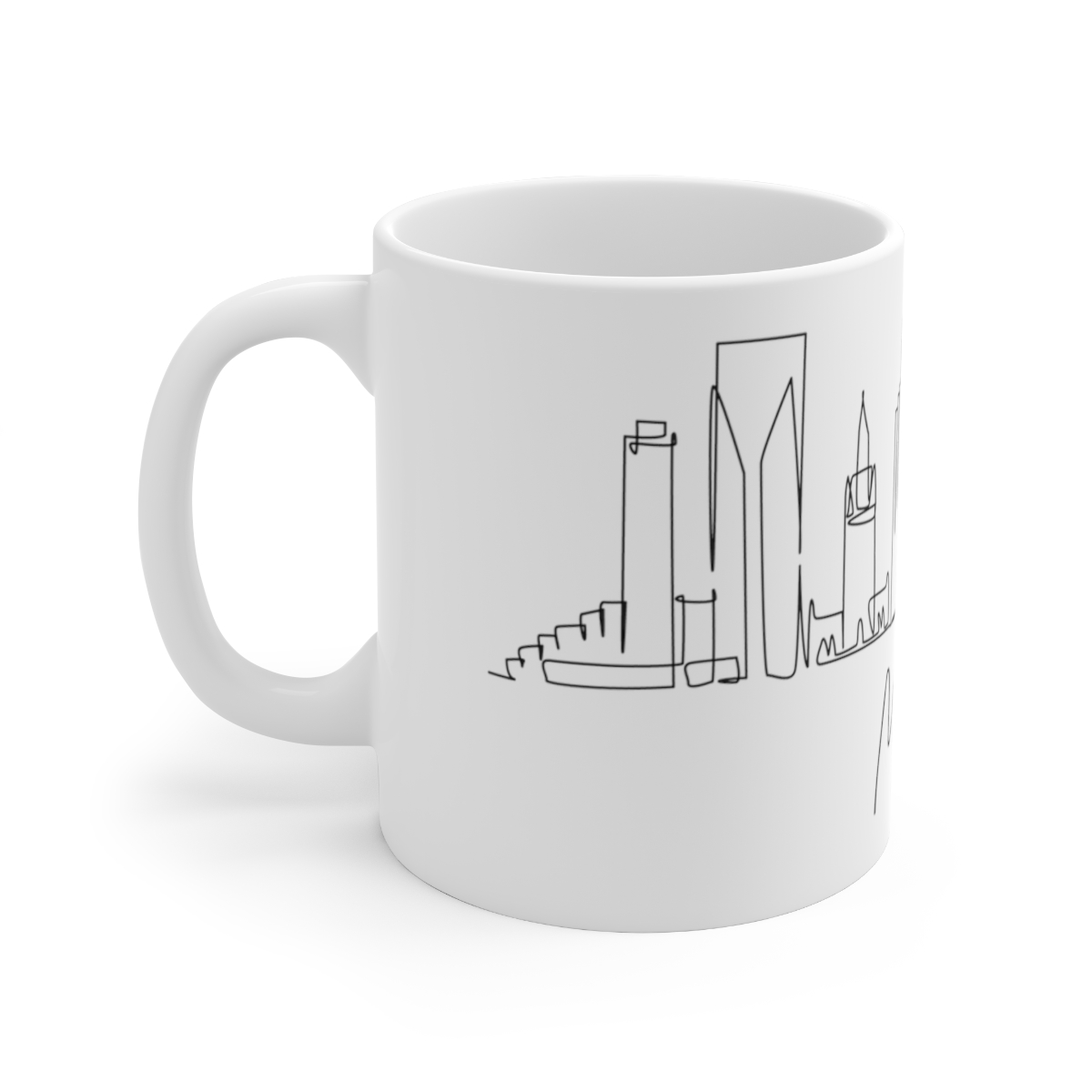 Miami City Skyline United White Mug 11oz Ceramic - Image 2