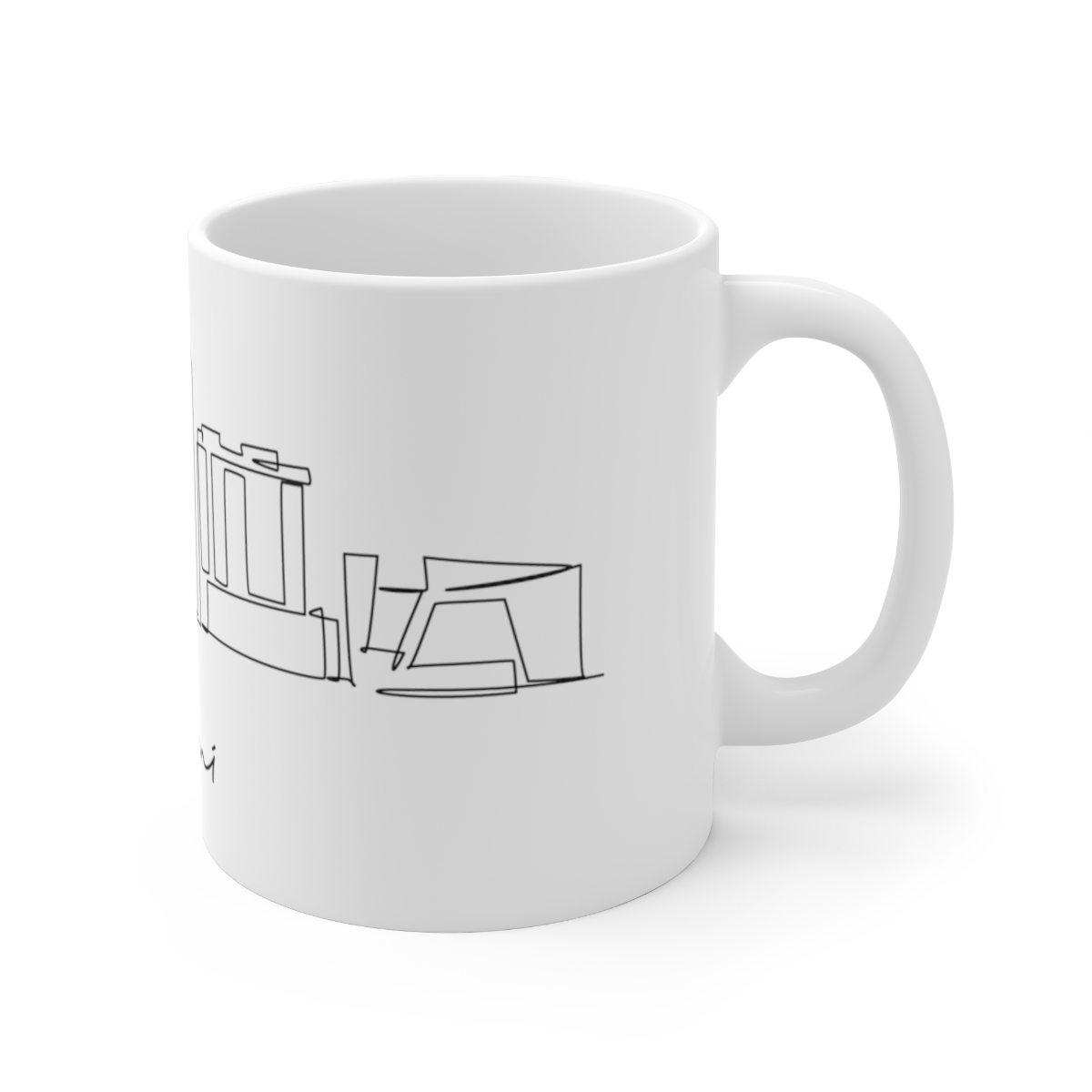 Miami City Skyline United White Mug 11oz Ceramic - Image 3