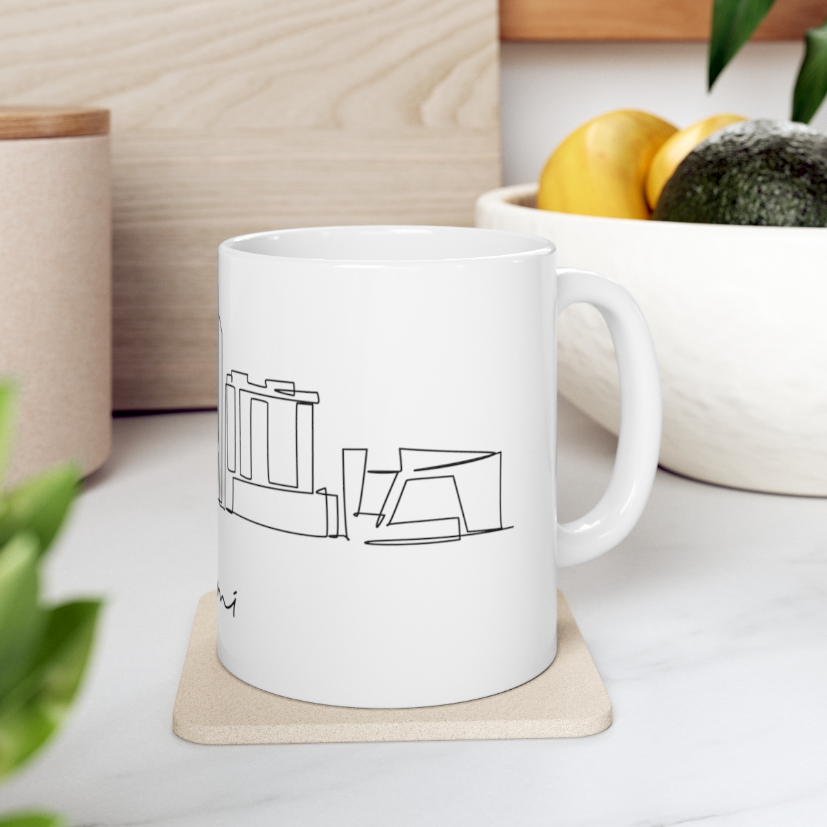 Miami City Skyline United White Mug 11oz Ceramic - Image 7