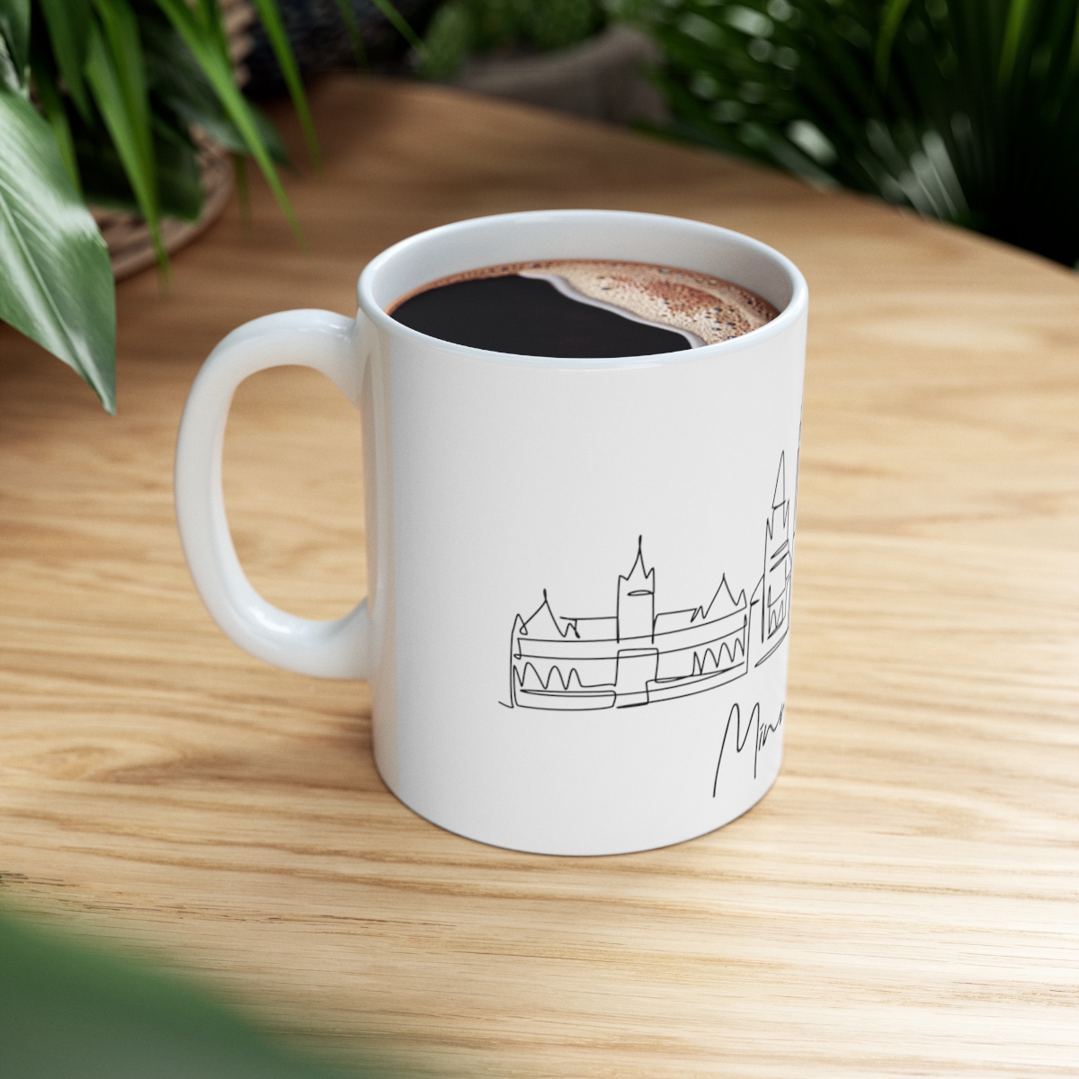Minneapolis City Skyline White Mug 11oz Ceramic - Image 8