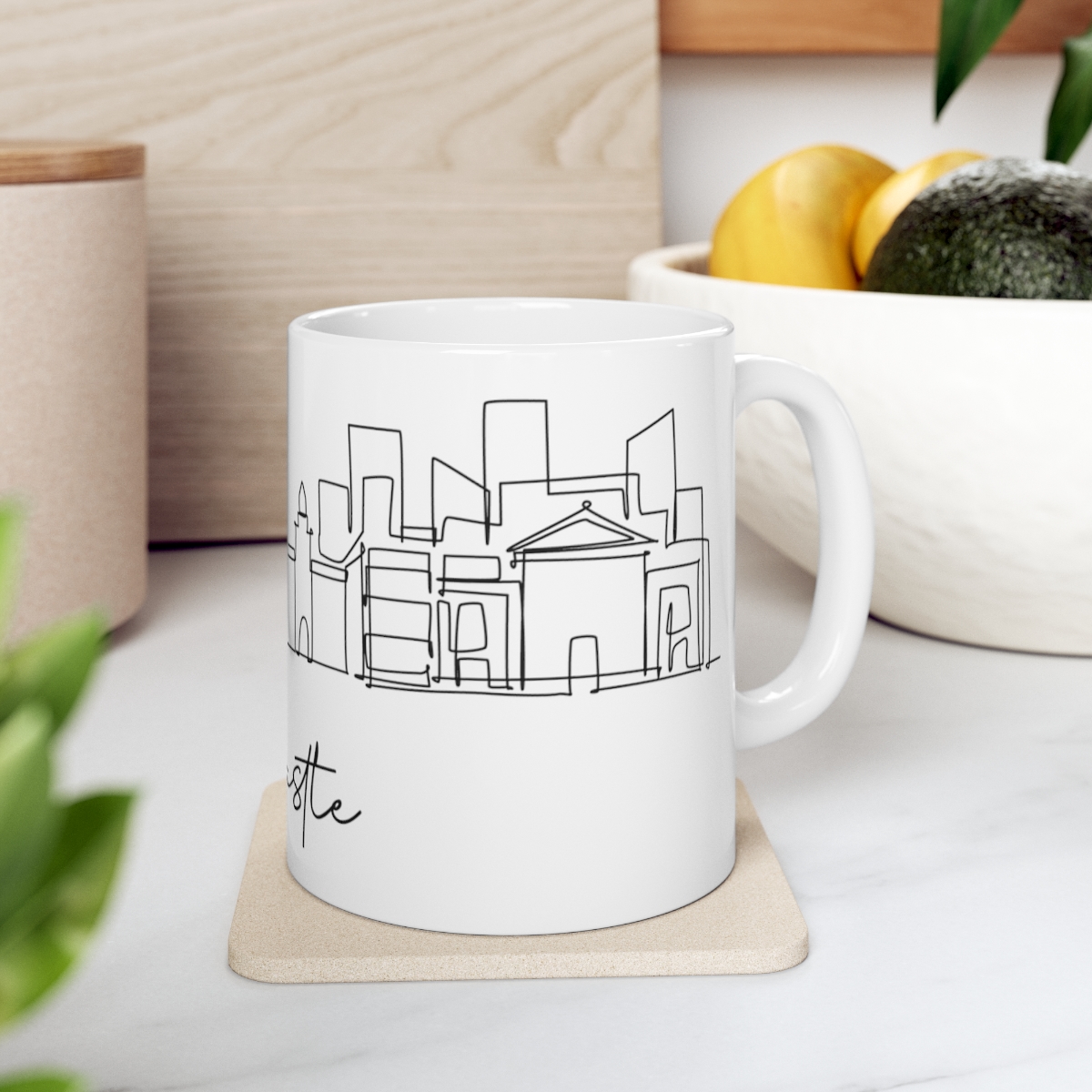 Newcastle City Skyline White Mug 11oz Ceramic - Image 7