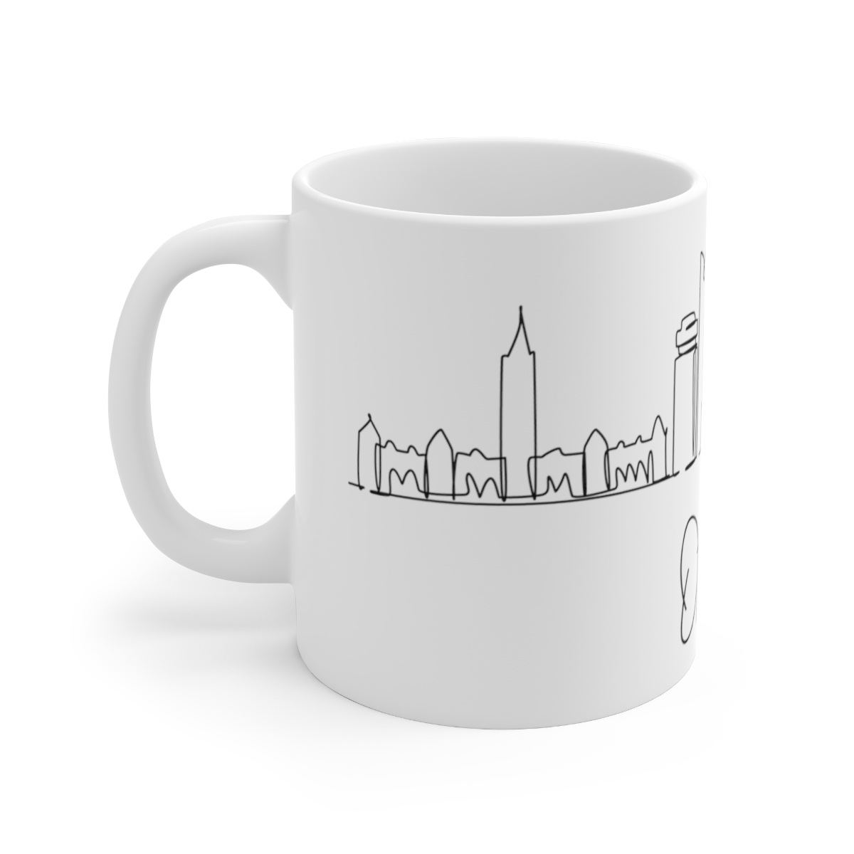 Ottawa City Skyline Canada White Mug 11oz Ceramic - Image 2