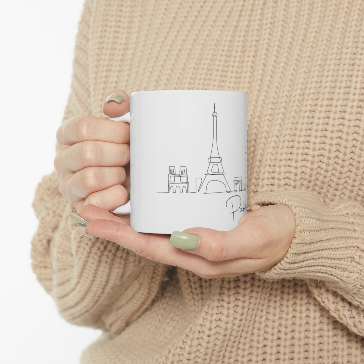 Paris City Skyline France White Mug 11oz Ceramic - Image 10