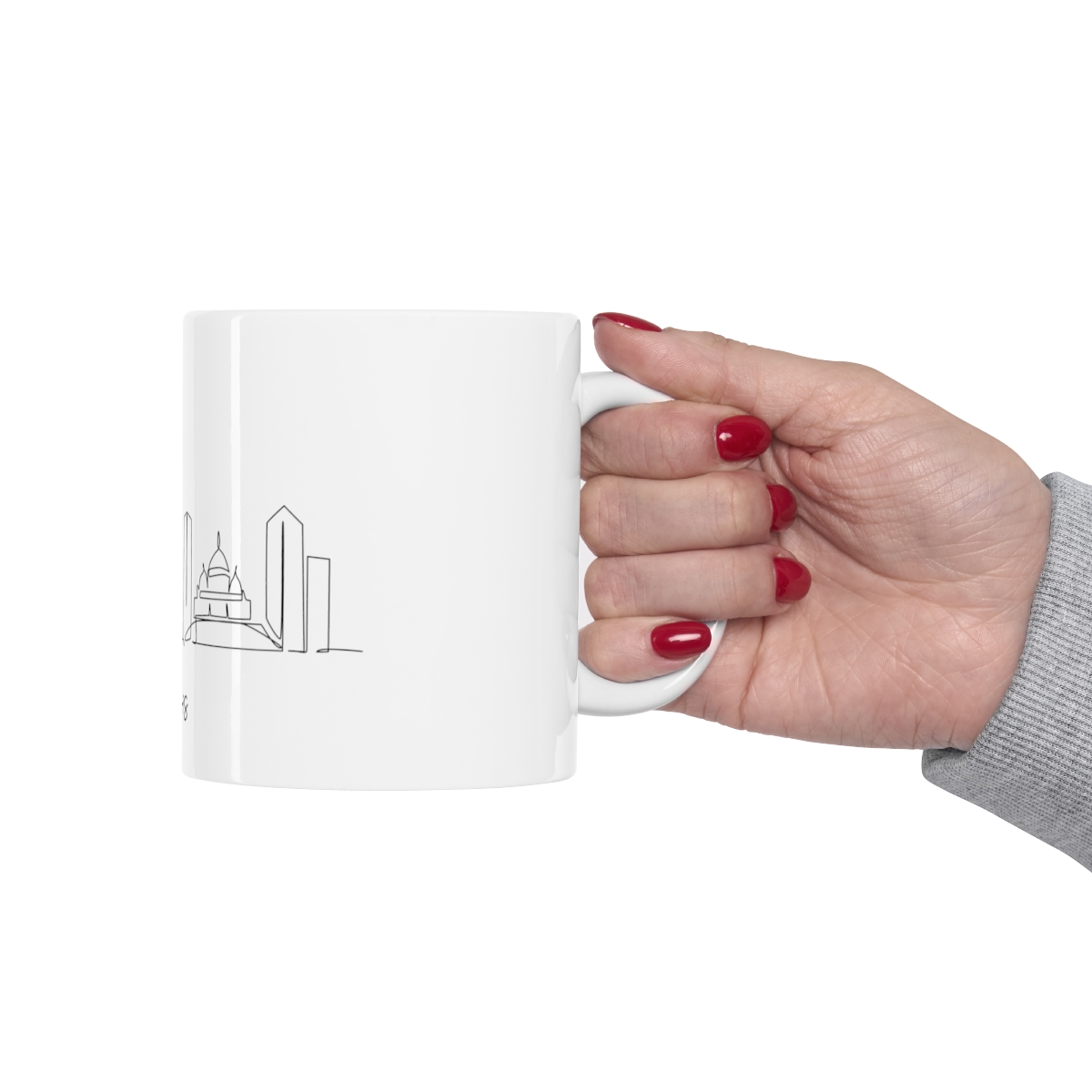 Paris City Skyline France White Mug 11oz Ceramic - Image 12
