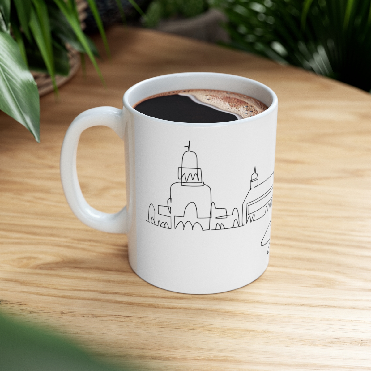 Sofia City Skyline Bulgaria White Mug 11oz Ceramic - Image 8