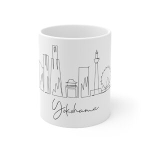 Yokohama City Skyline Japan White Mug 11oz Ceramic