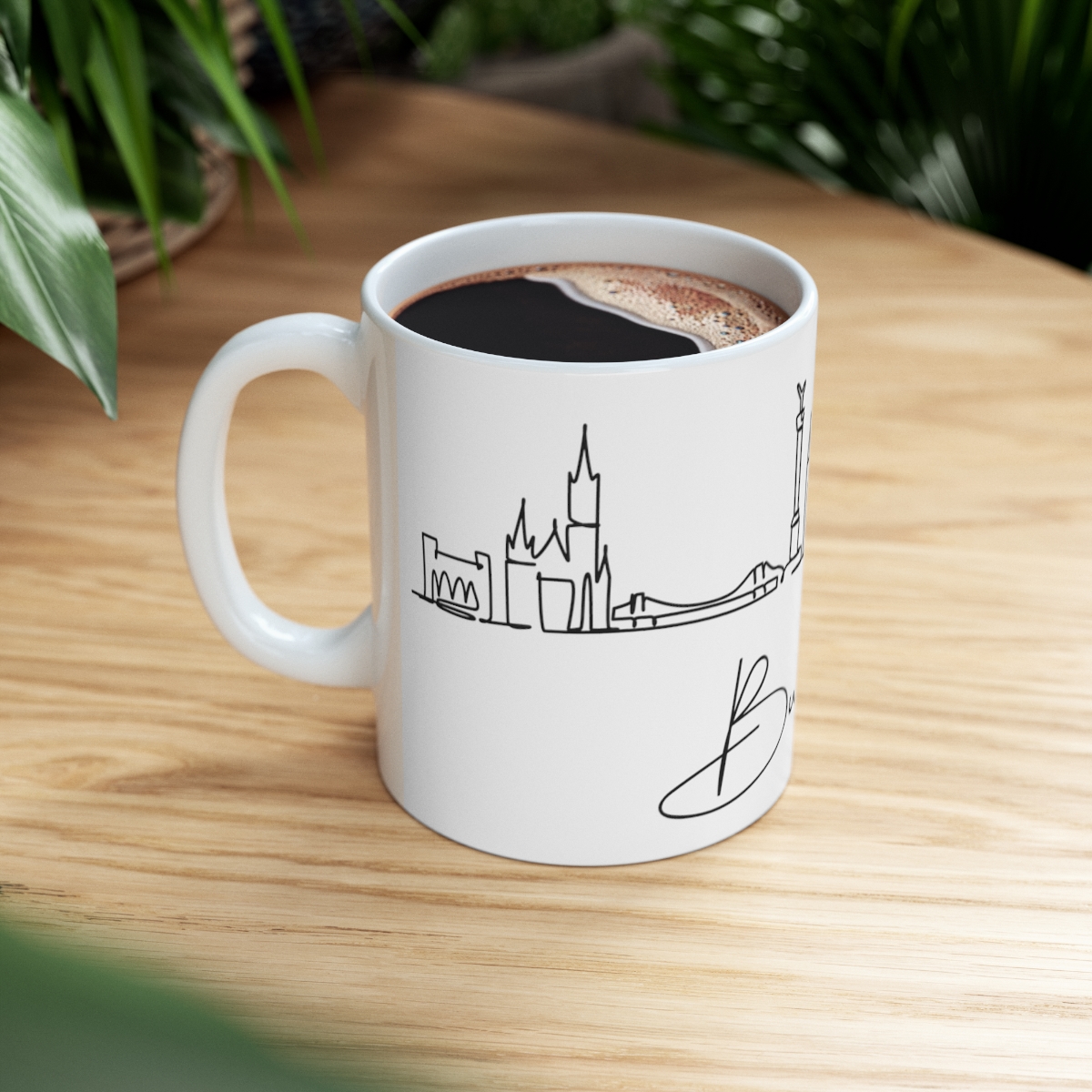 Budapest City Skyline Hungary White Mug 11oz Ceramic - Image 8