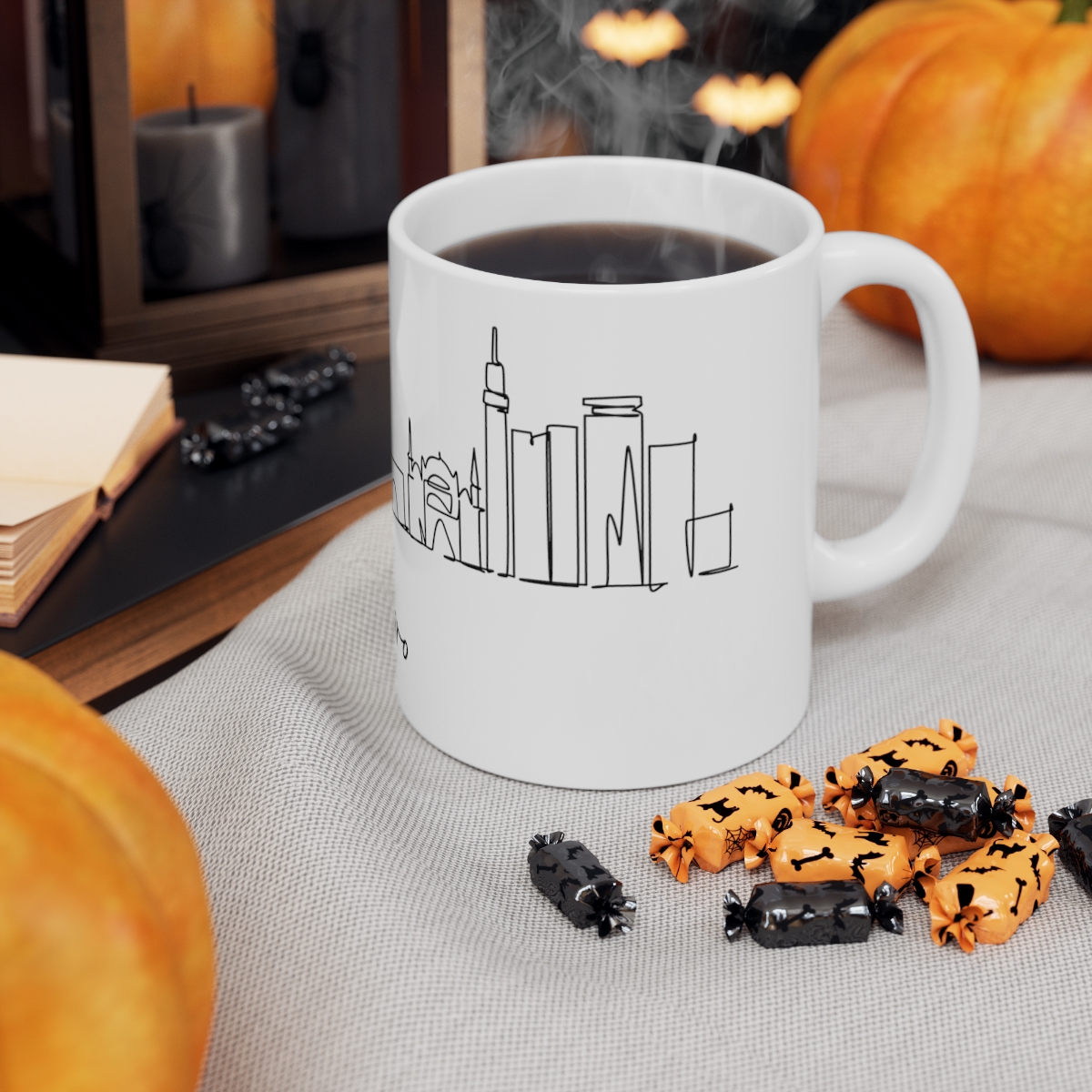 Cairo City Skyline Egypt White Mug 11oz Ceramic - Image 6