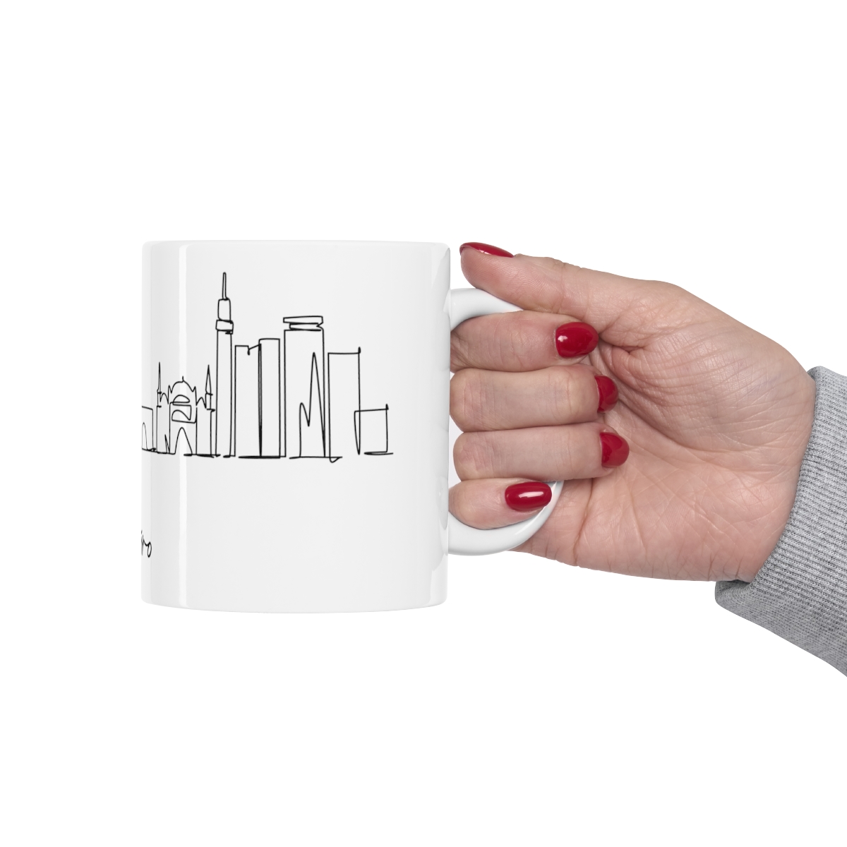 Cairo City Skyline Egypt White Mug 11oz Ceramic - Image 12