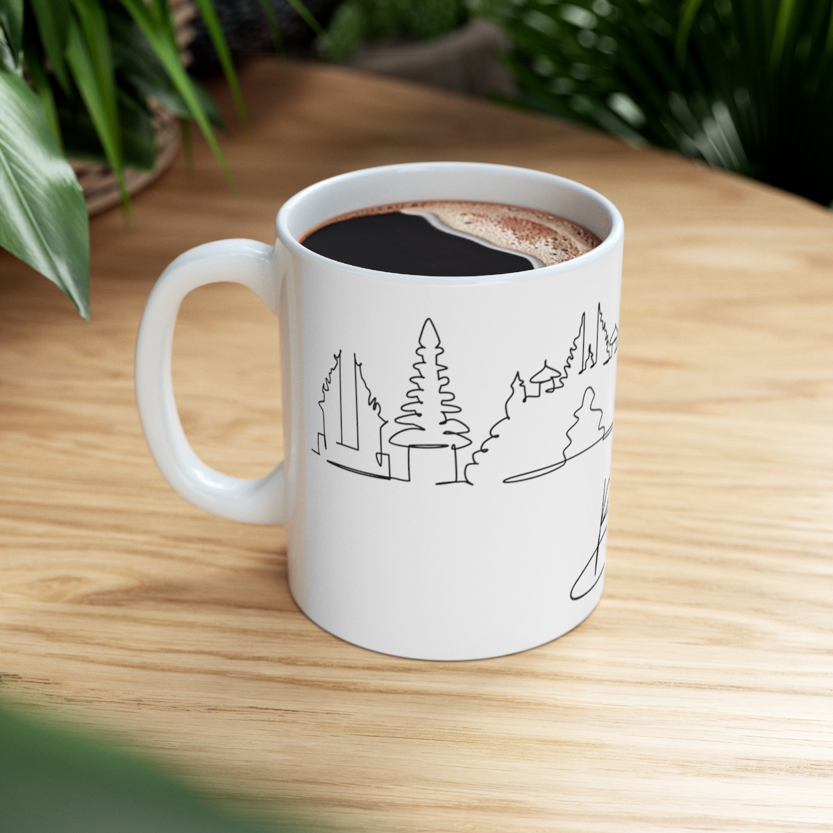 Bali City Skyline White Mug 11oz Ceramic - Image 8