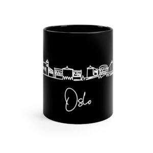 Oslo City Skyline Norway Black Mug 11oz Ceramic