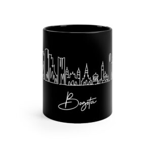 Bogota City Skyline Black Mug 11oz Ceramic