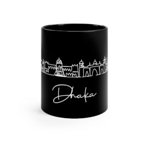 Dhaka City Skyline Bangladesh Black Mug 11oz Ceramic