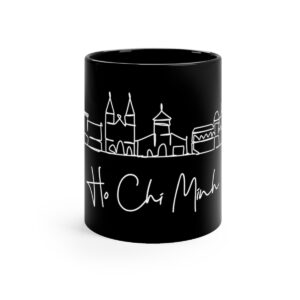 Ho Chi Minh City Skyline Vietnam Black Mug 11oz Ceramic