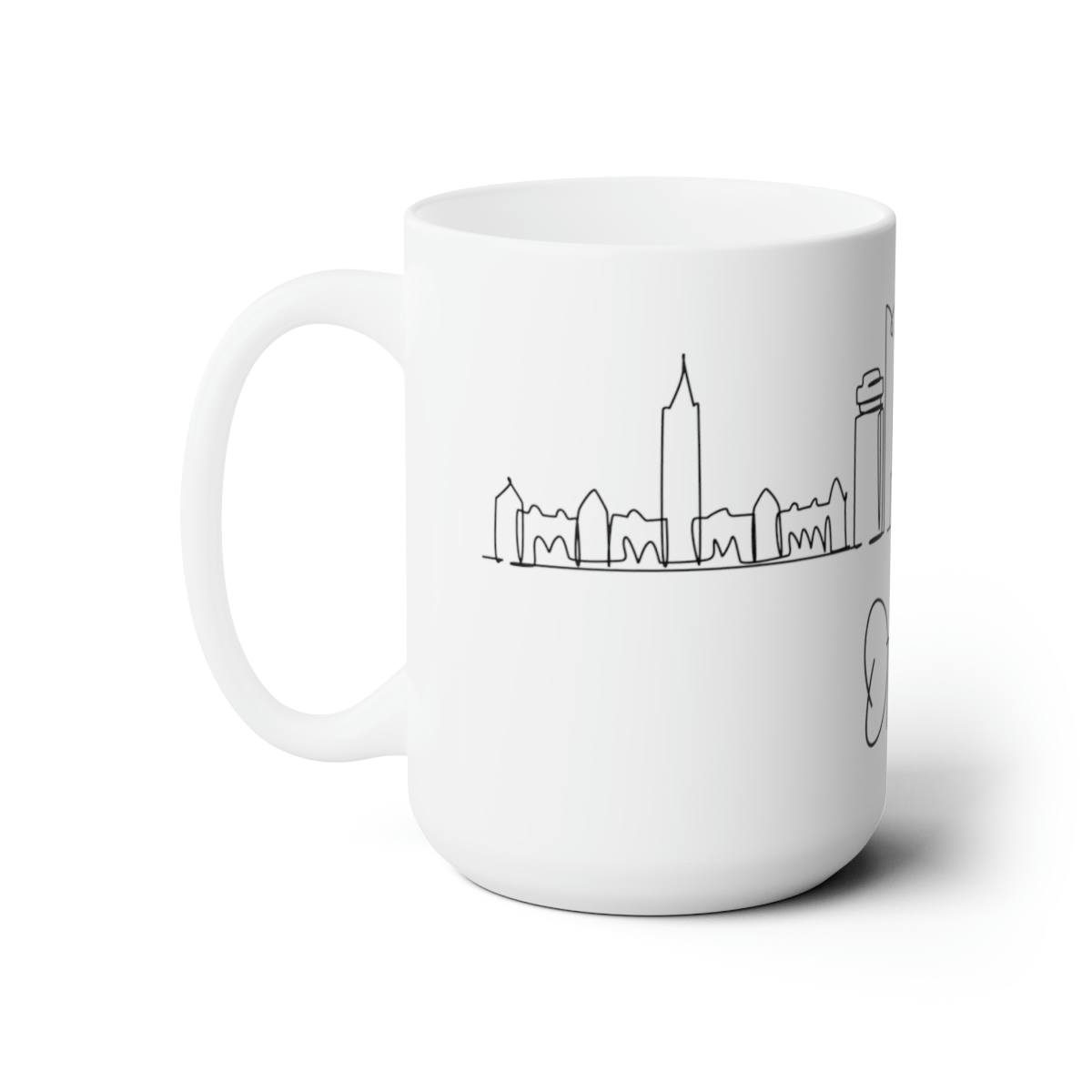 Ottawa City Skyline Canada White Mug 15oz Ceramic - Image 2
