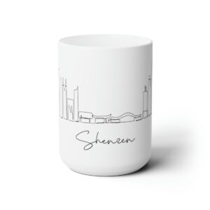 Shenzhen City Skyline China White Mug 15oz Ceramic