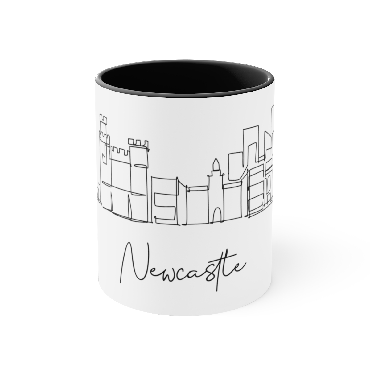 Newcastle City Skyline Accent Mug 11oz Ceramic - Image 5