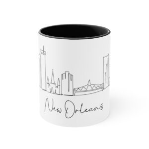 New Orleans City Skyline Accent Mug 11oz Ceramic
