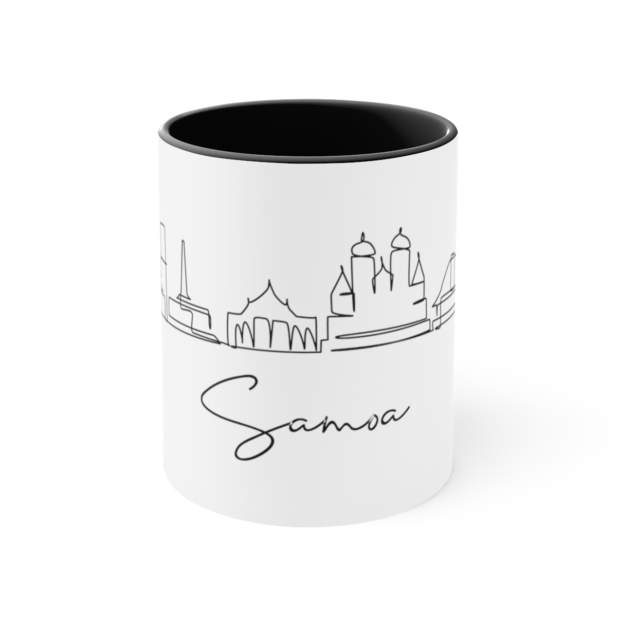 Samoa City Skyline Oceania Accent Mug 11oz Ceramic - Image 5