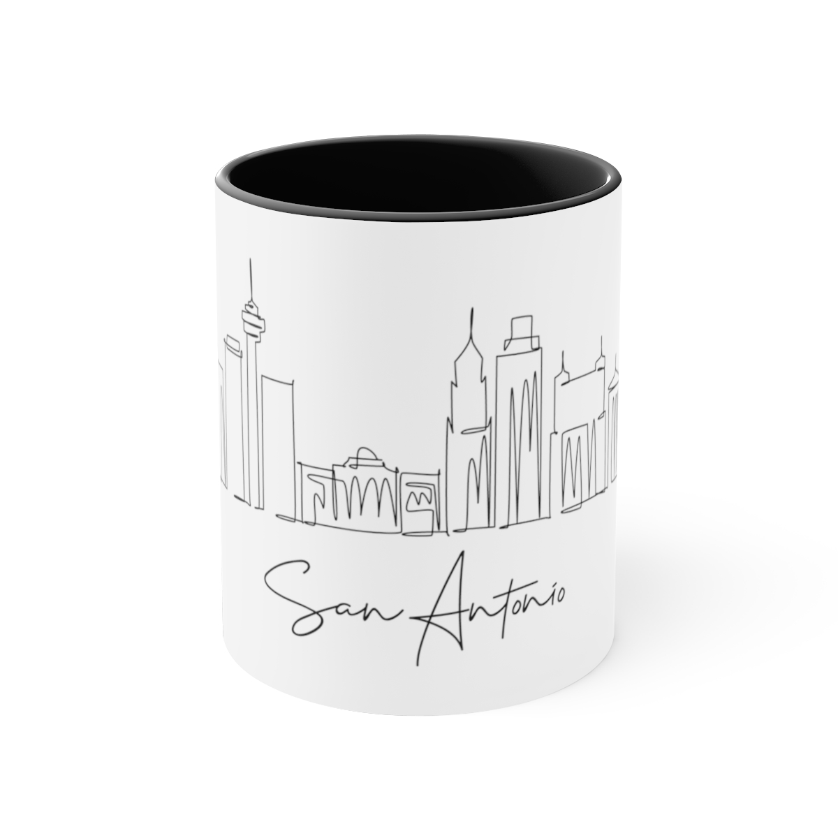 San Antonio City Skyline Accent Mug 11oz Ceramic - Image 5