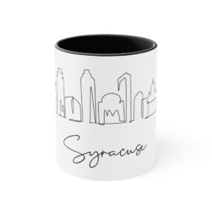 Syracuse City Skyline New York Accent Mug 11oz Ceramic