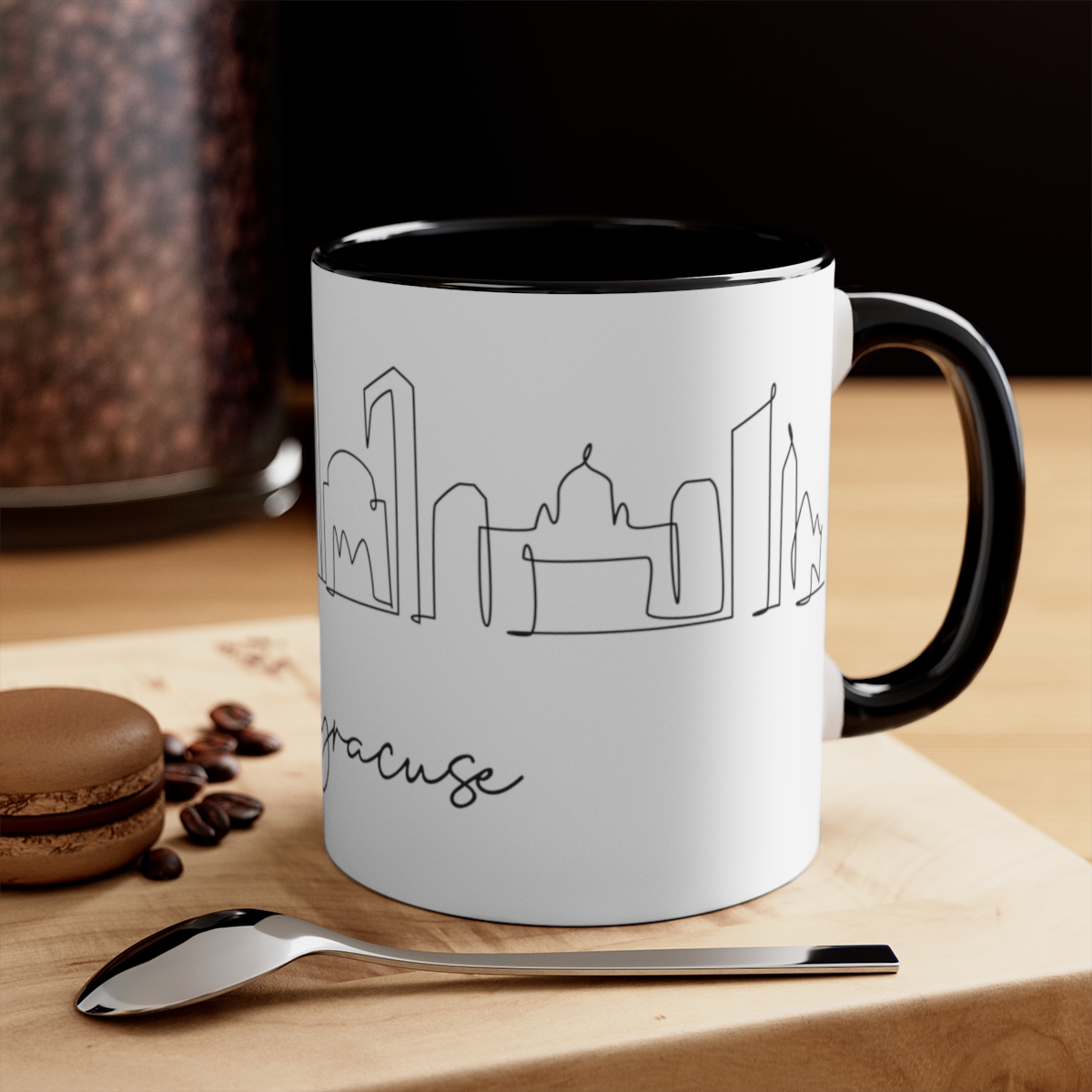 Syracuse City Skyline New York Accent Mug 11oz Ceramic - Image 4
