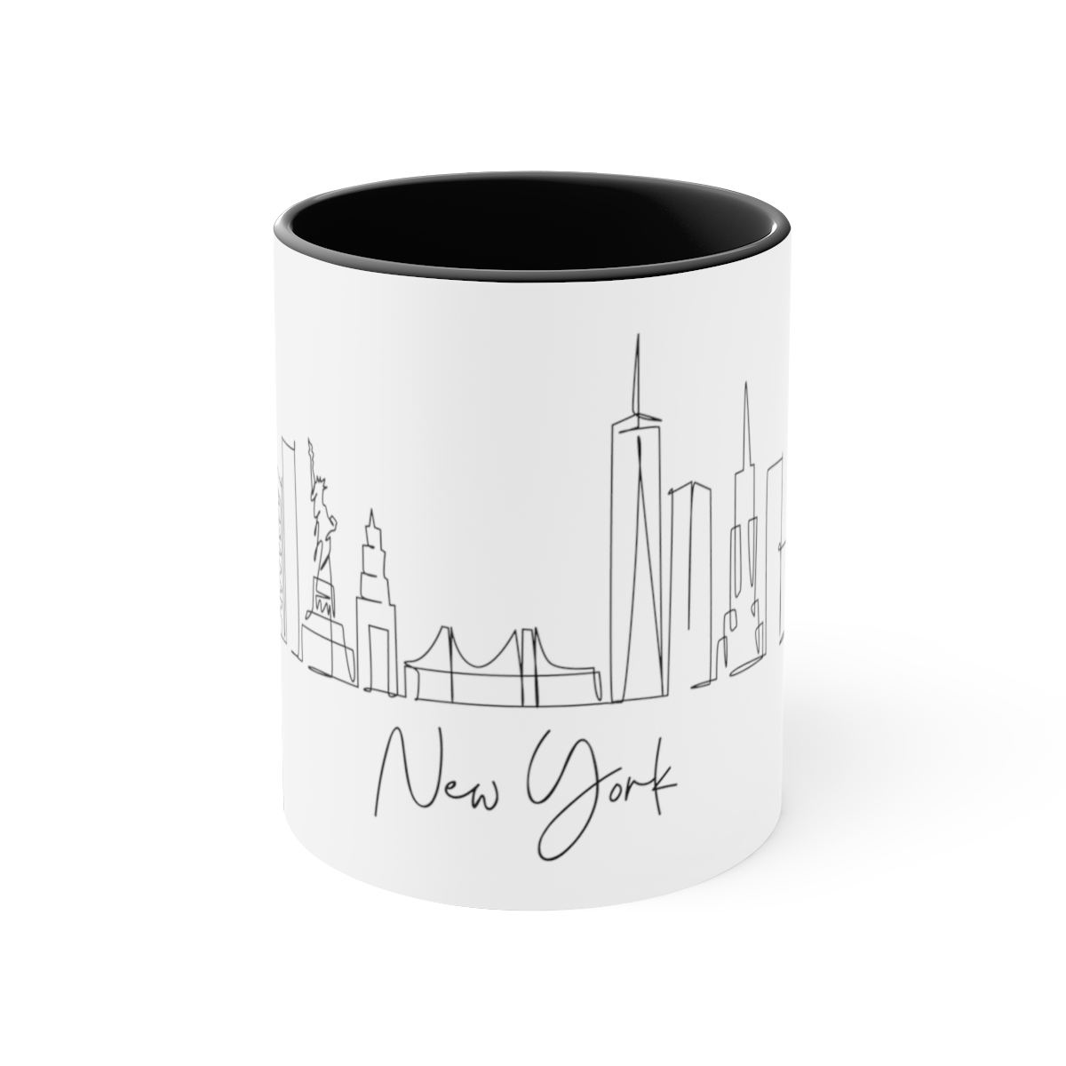 New York Skyline Accent Mug 11oz Ceramic - Image 5