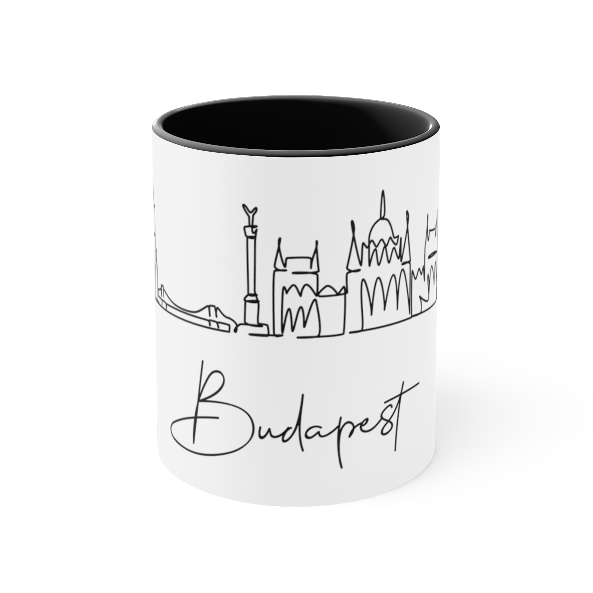 Budapest City Skyline Hungary Accent Mug 11oz Ceramic - Image 5
