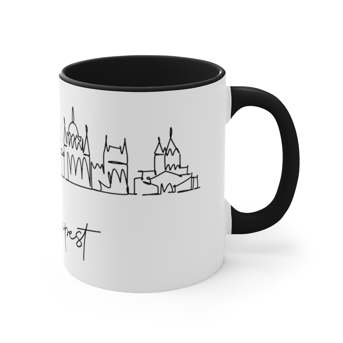 Budapest City Skyline Hungary Accent Mug 11oz Ceramic - Image 7