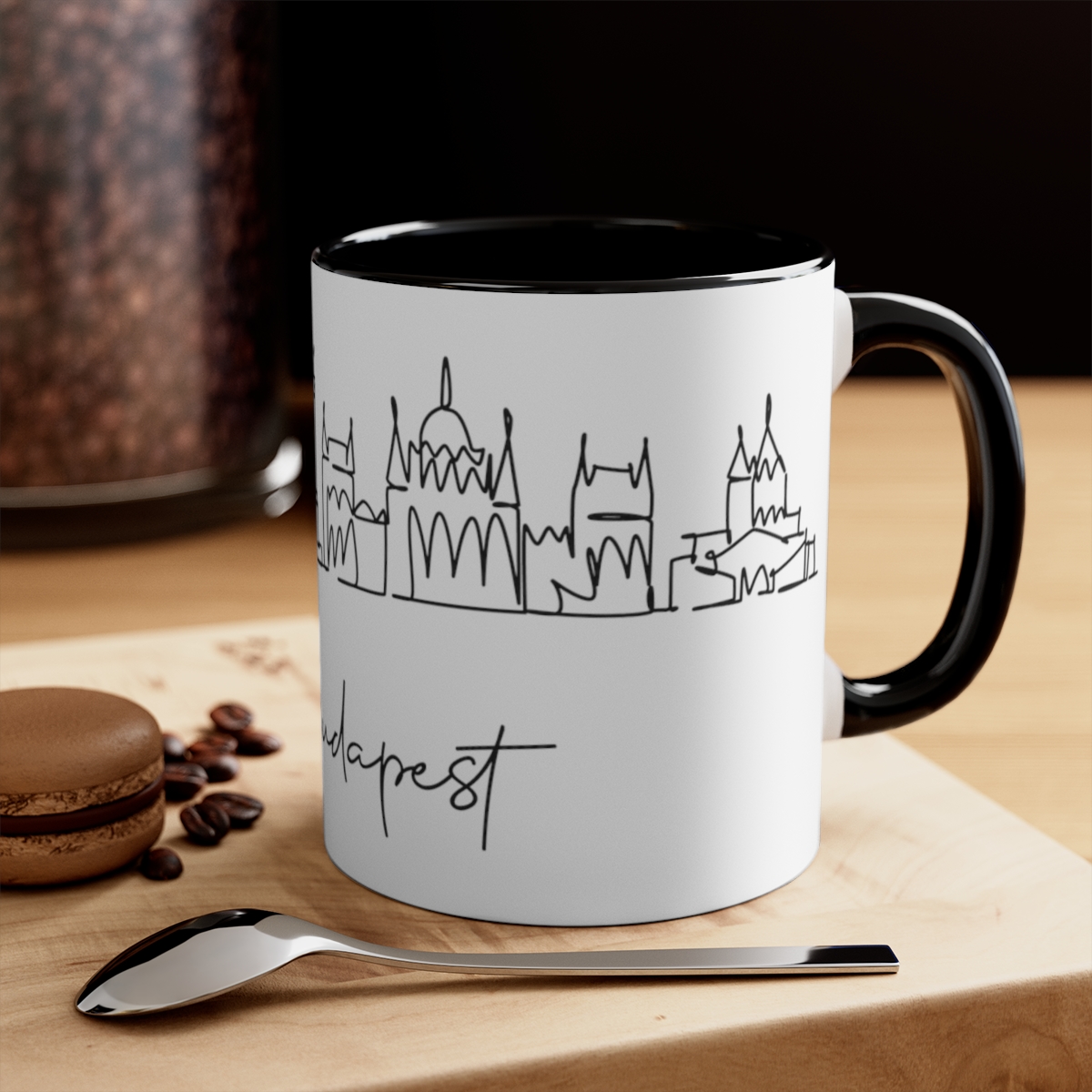 Budapest City Skyline Hungary Accent Mug 11oz Ceramic - Image 8