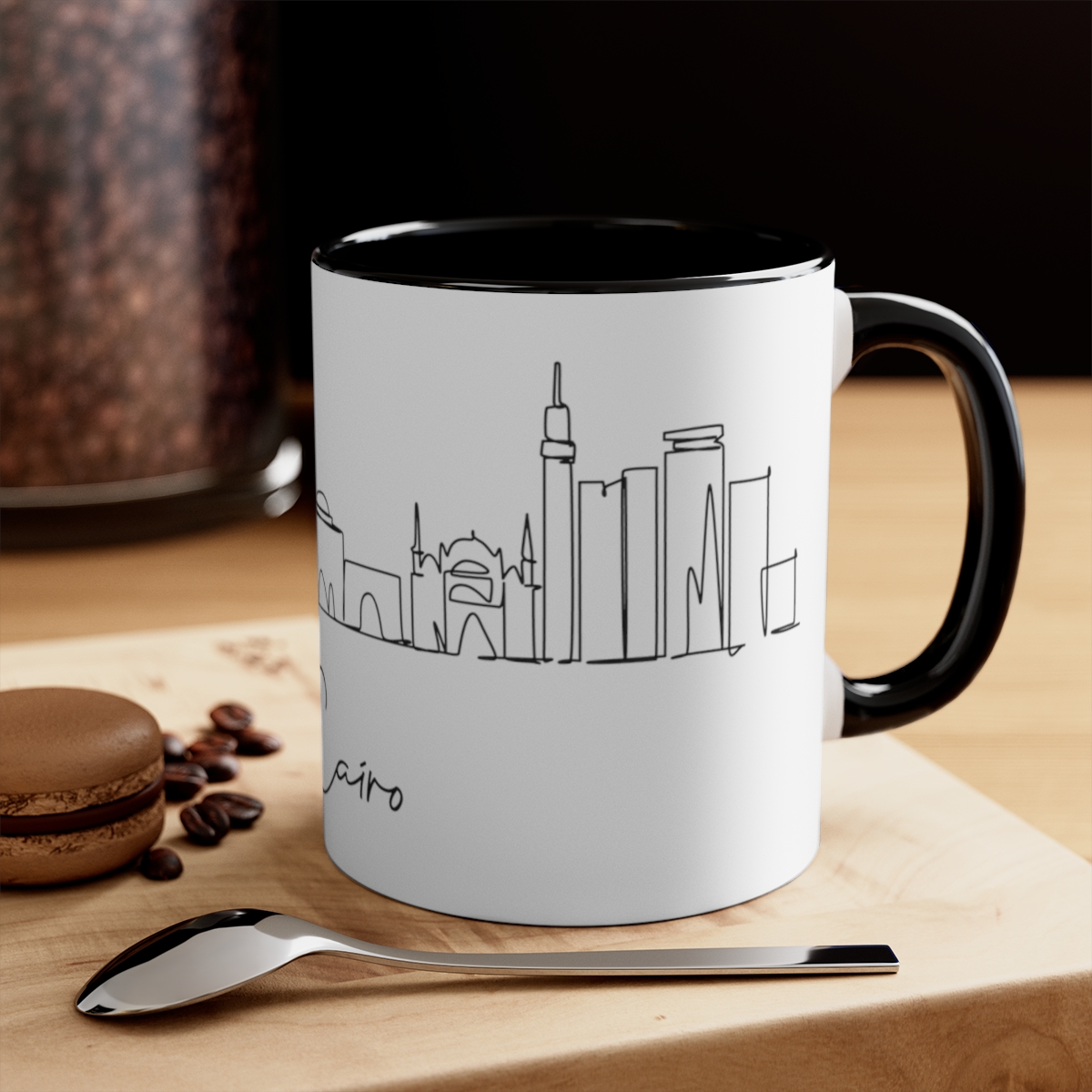 Cairo City Skyline Egypt Accent Mug 11oz Ceramic - Image 8