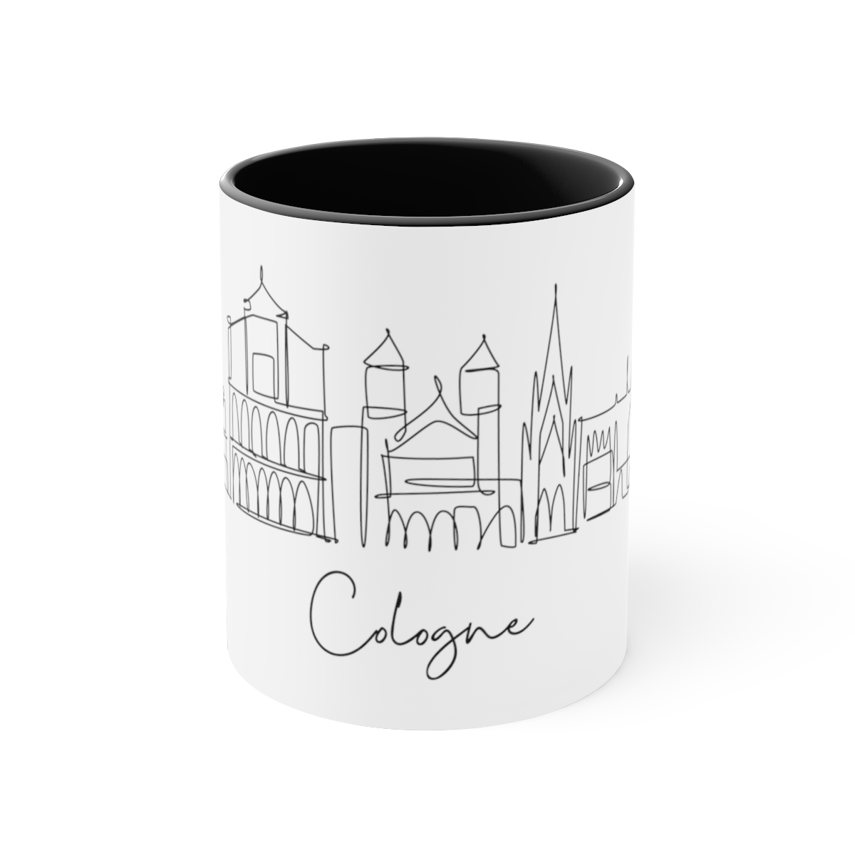 Cologne City Skyline Accent Mug 11oz Ceramic - Image 5