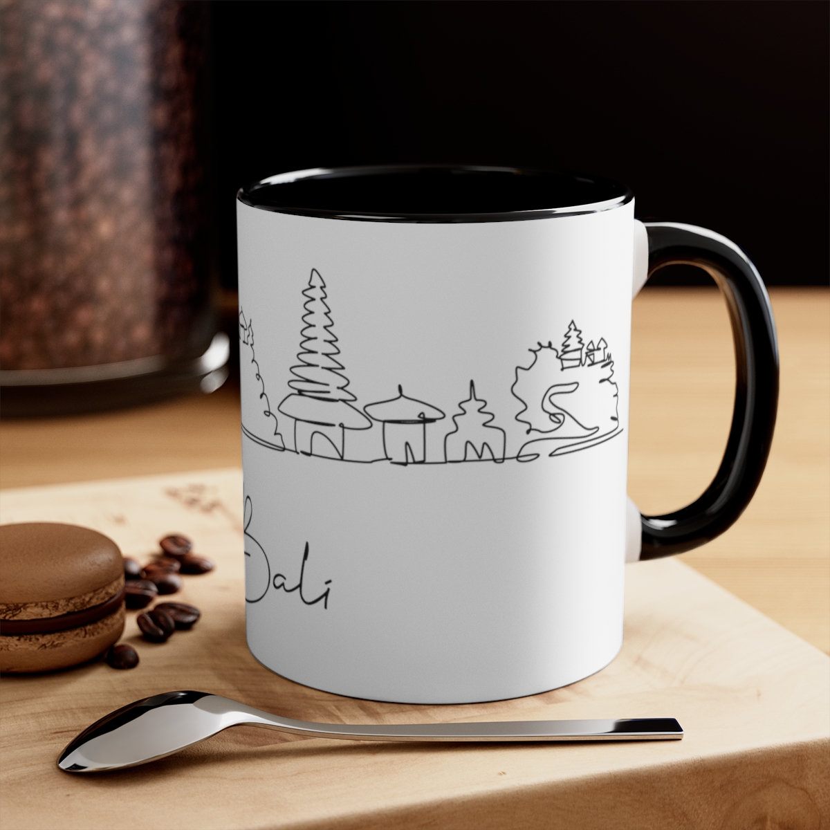 Bali City Skyline Accent Mug 11oz Ceramic - Image 8