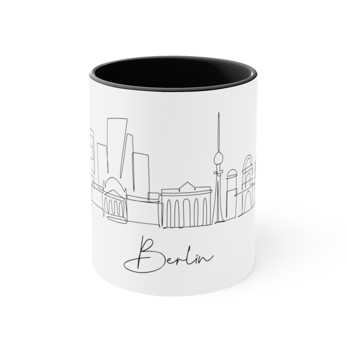 Berlin City Skyline 2 Germany Accent Mug 11oz Ceramic - Image 5