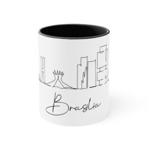 Brasilia City Skyline Brazil Accent Mug 11oz Ceramic