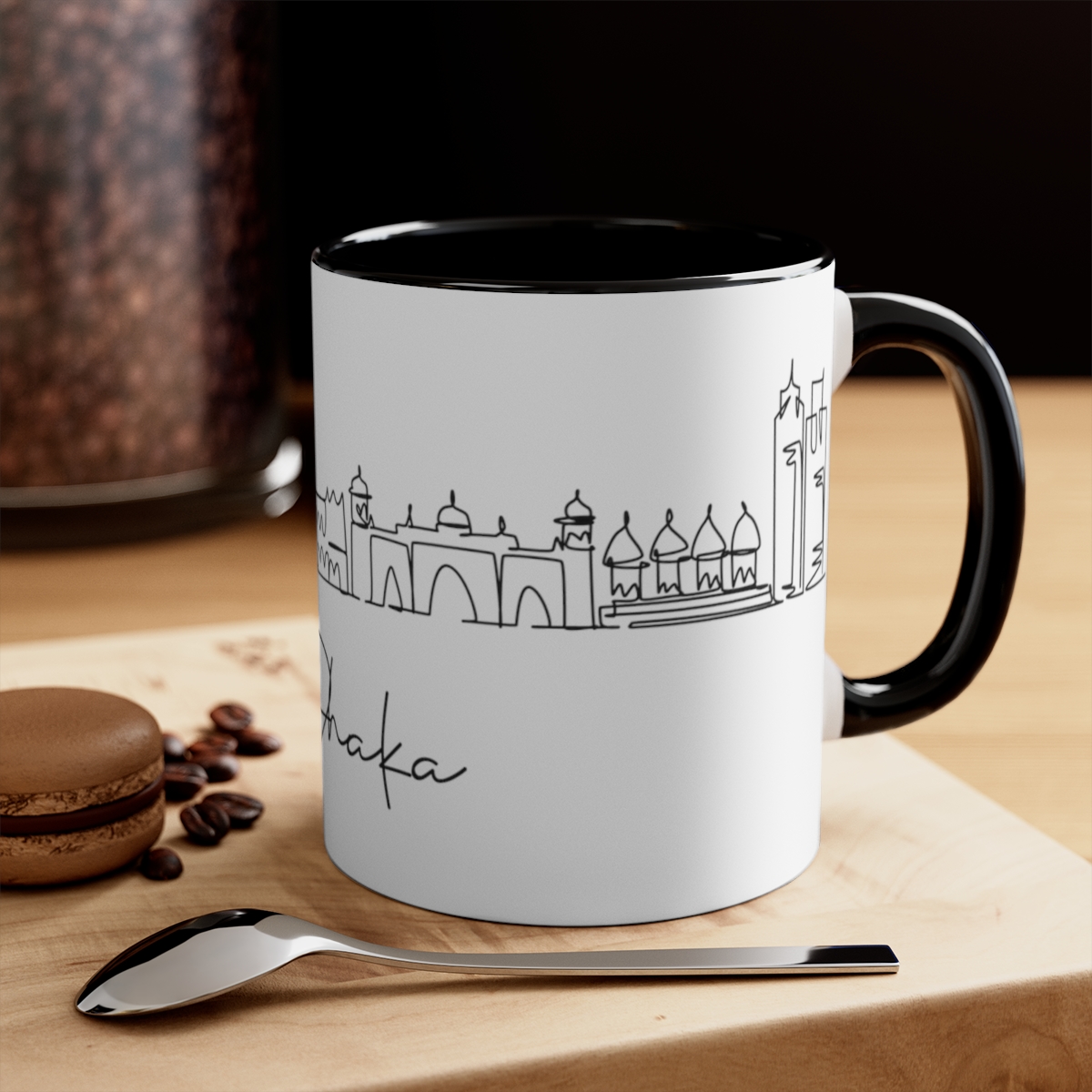 Dhaka City Skyline Bangladesh Accent Mug 11oz Ceramic - Image 8