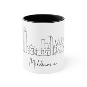 Melbourne City Skyline Accent Mug 11oz Ceramic