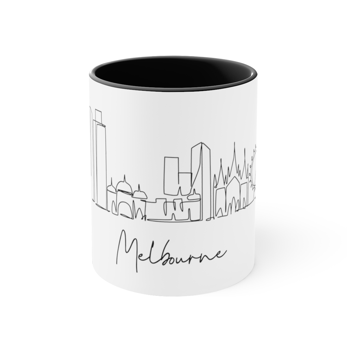 Melbourne City Skyline Accent Mug 11oz Ceramic