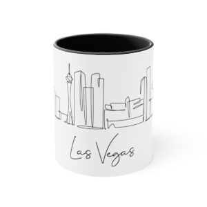 Las Vegas City Skyline Accent Mug 11oz Ceramic