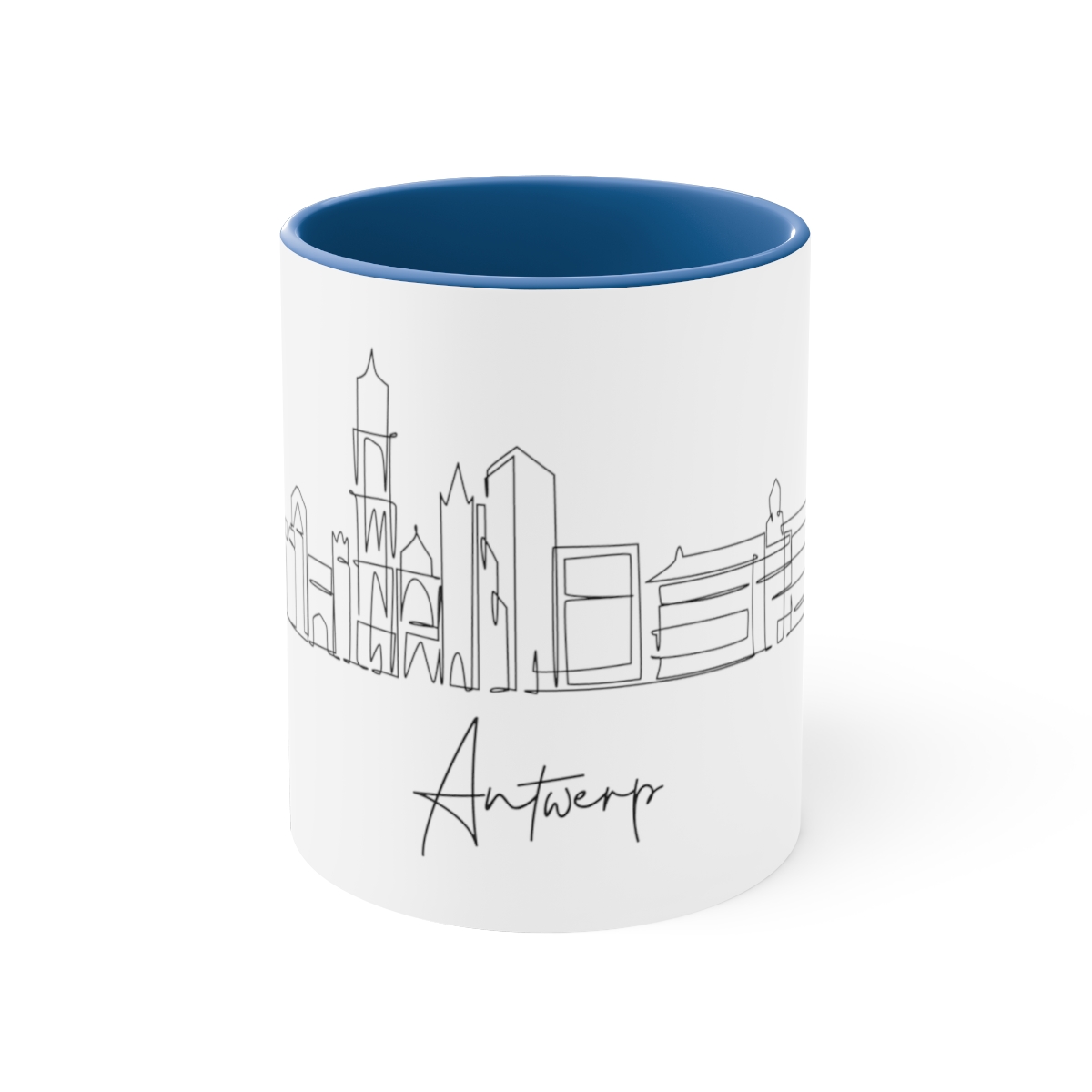 Antwerp City Skyline Accent Mug 11oz Ceramic - Image 13