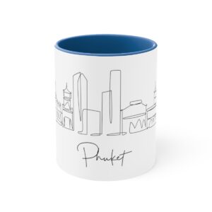 Phuket City Skyline Thailand Accent Mug 11oz Ceramic