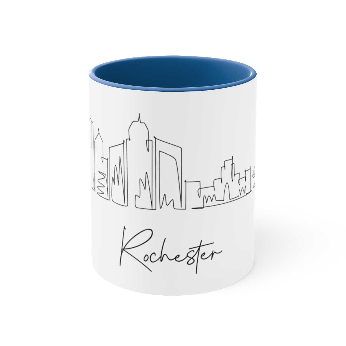 Rochester City Skyline New York Accent Mug 11oz Ceramic - Image 13