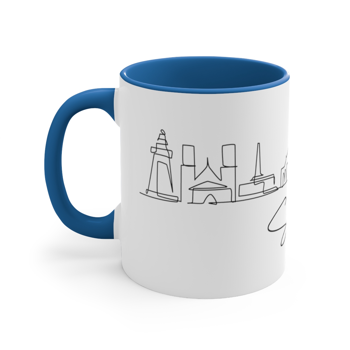 Samoa City Skyline Oceania Accent Mug 11oz Ceramic - Image 10